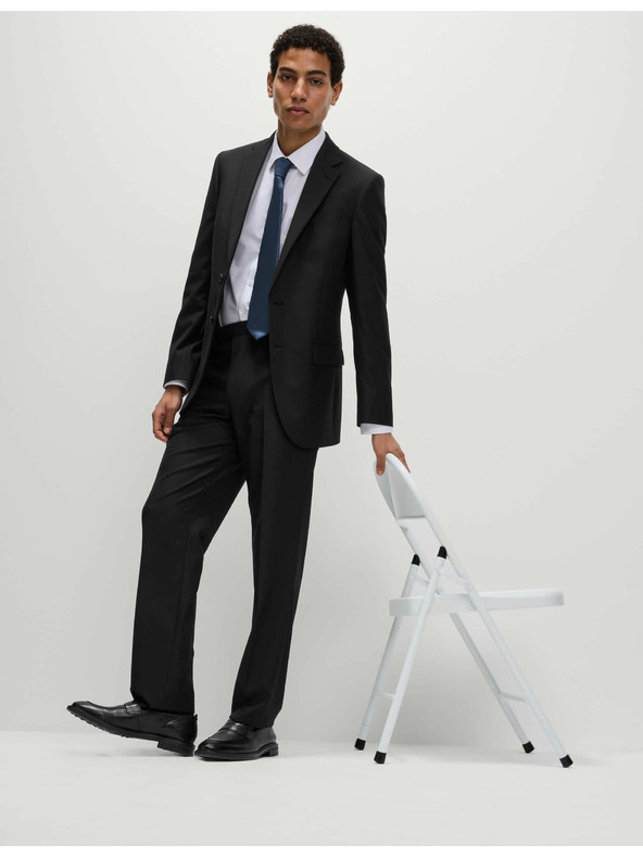 Marks & Spencer Čierne pánske sako Marks & Spencer