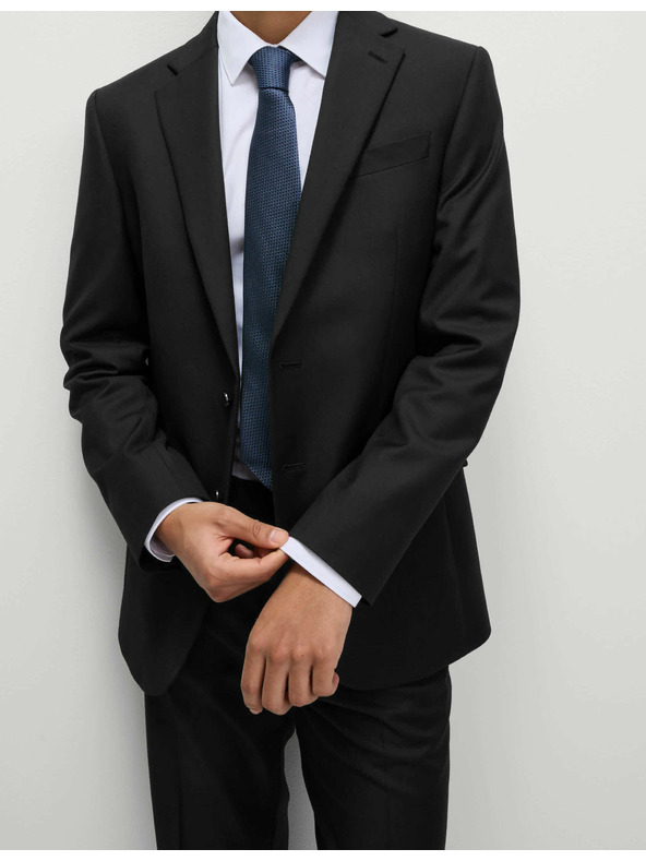 Marks & Spencer Čierne pánske sako Marks & Spencer