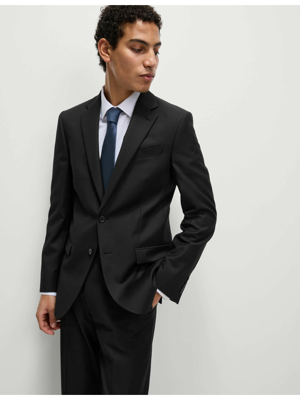 Marks & Spencer Čierne pánske sako Marks & Spencer