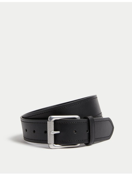 Marks & Spencer Kožený opasok s ozdobným prešívaním Marks & Spencer