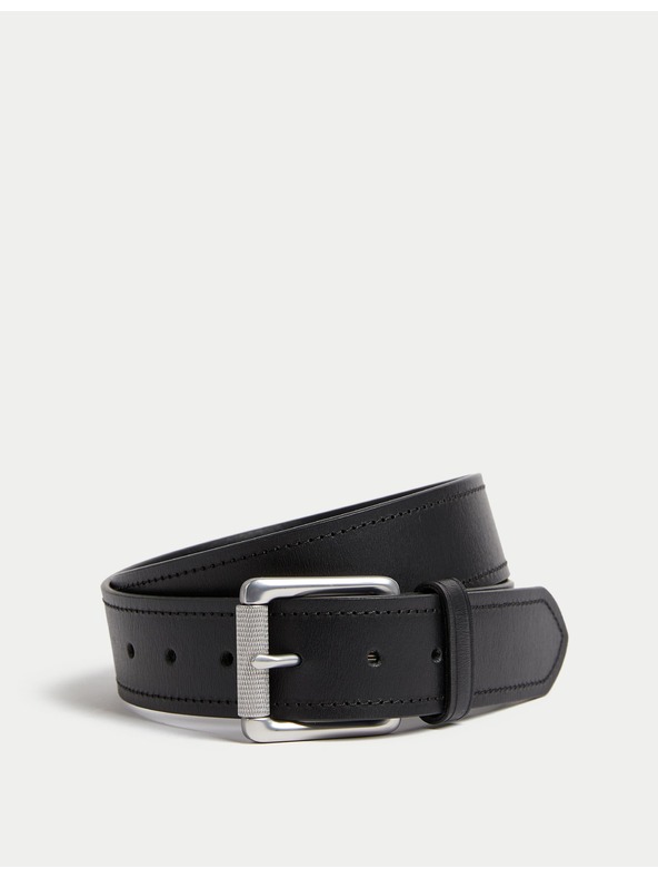 Marks & Spencer Kožený opasok s ozdobným prešívaním Marks & Spencer