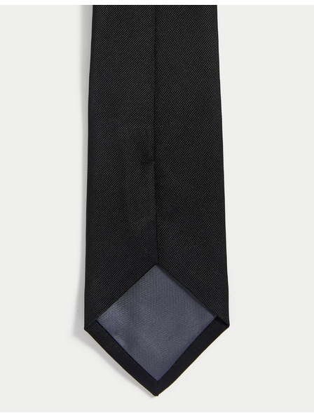 Marks & Spencer Pánska čierna kravata Marks & Spencer