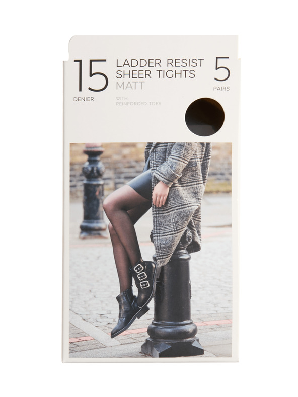 Marks & Spencer Pevné a matné pančuchové nohavice Marks & Spencer 15 DEN, 5 balení čierne