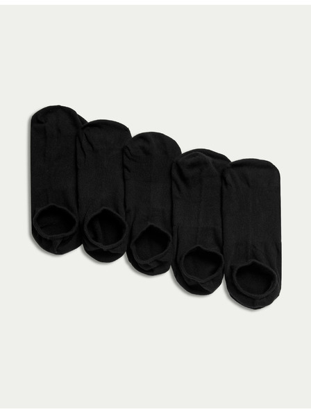 Marks & Spencer Súprava piatich párov dámskych ponožiek v čiernej farbe Marks & Spencer