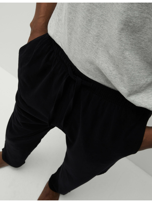 Marks & Spencer Pánske čierno-šedé pyžamo Marks & Spencer