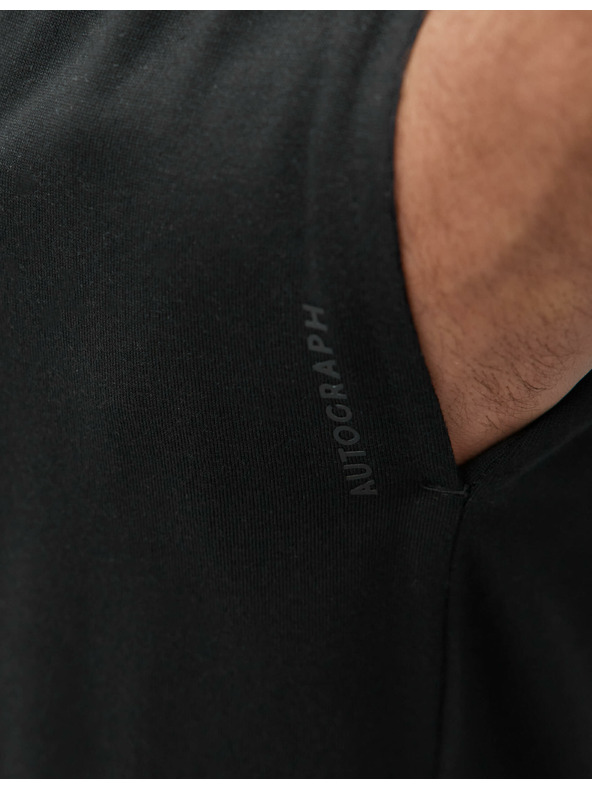 Marks & Spencer Čierne pánske pyžamové nohavice Supima® Marks & Spencer