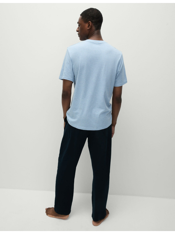 Marks & Spencer Modré pánske pyžamo Marks & Spencer