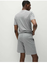 Marks & Spencer Súprava dvoch pánskych pyžamových šortiek z čistej bavlny Marks & Spencer v sivej farbe