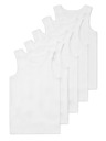 Marks & Spencer Čisté bavlnené tielka, 5 balení (2-16 rokov) Marks & Spencer biela