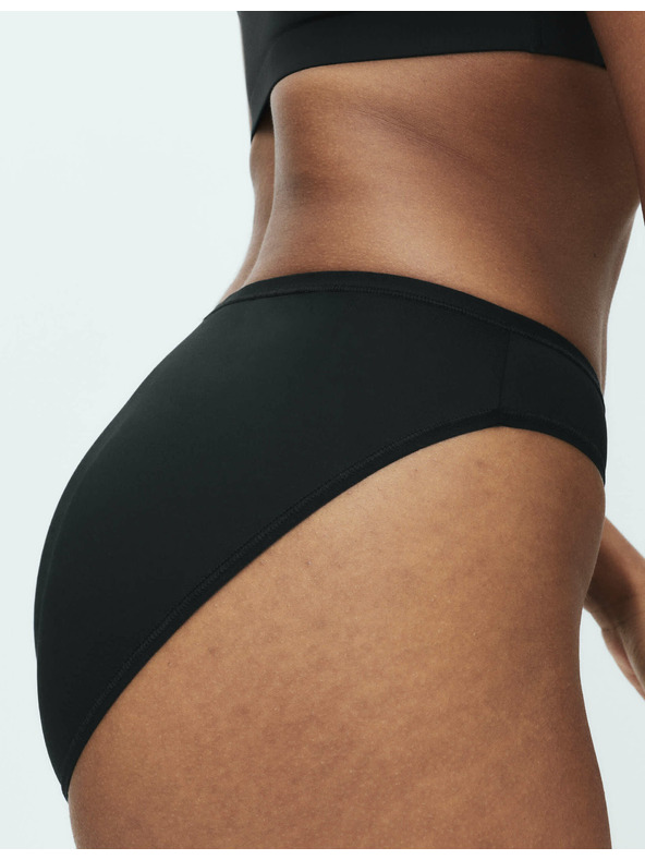 Marks & Spencer Súprava 5 kusov nohavičiek s vysokým pásom z mikrovlákna bez viditeľného lemu, 5 kusov v balení Marks & Spencer čierne