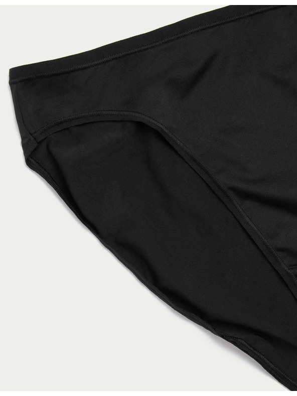 Marks & Spencer Súprava 5 kusov nohavičiek s vysokým pásom z mikrovlákna bez viditeľného lemu, 5 kusov v balení Marks & Spencer čierne