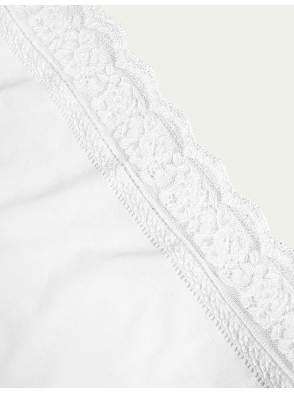 Marks & Spencer Súprava piatich dámskych chinos nohavíc s čipkovaným detailom v bielej farbe Marks & Spencer