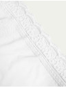 Marks & Spencer Súprava piatich dámskych chinos nohavíc s čipkovaným detailom v bielej farbe Marks & Spencer