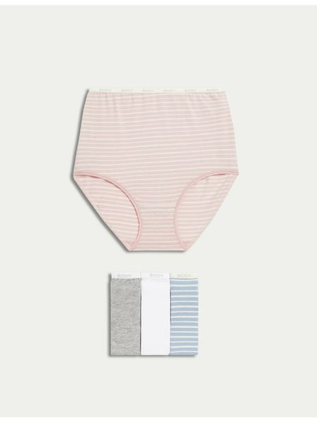 Marks & Spencer Súprava štyroch dámskych nohavíc v ružovej, sivej, bielej a svetlomodrej farbe Marks & Spencer