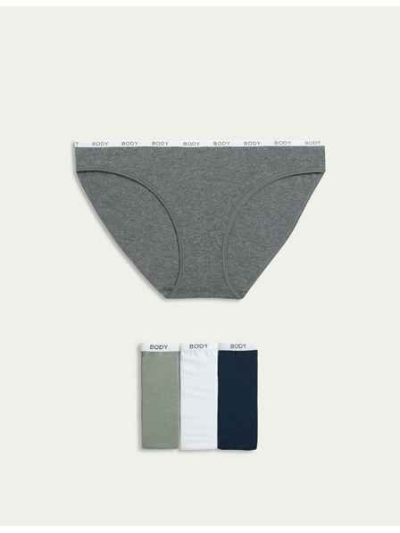 Marks & Spencer Súprava štyroch dámskych nohavičiek v sivej, bielej a čiernej farbe Marks & Spencer