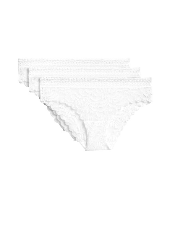 Marks & Spencer Súprava troch dámskych čipkovaných nohavičiek Marks & Spencer Flexifit™