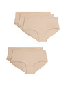 Marks & Spencer Dámska súprava piatich kusov nohavičiek Marks & Spencer v béžovej farbe