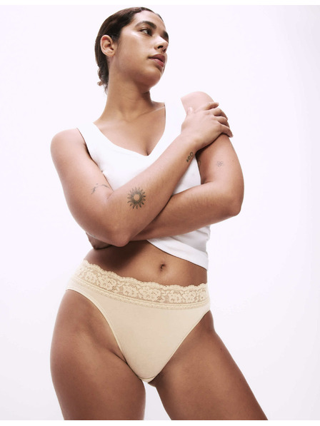 Marks & Spencer Dámska súprava piatich kusov nohavičiek Marks & Spencer v béžovej farbe