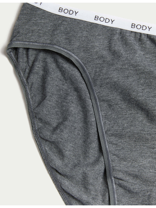 Marks & Spencer Súprava štyroch dámskych nohavičiek v sivej, bielej a čiernej farbe Marks & Spencer