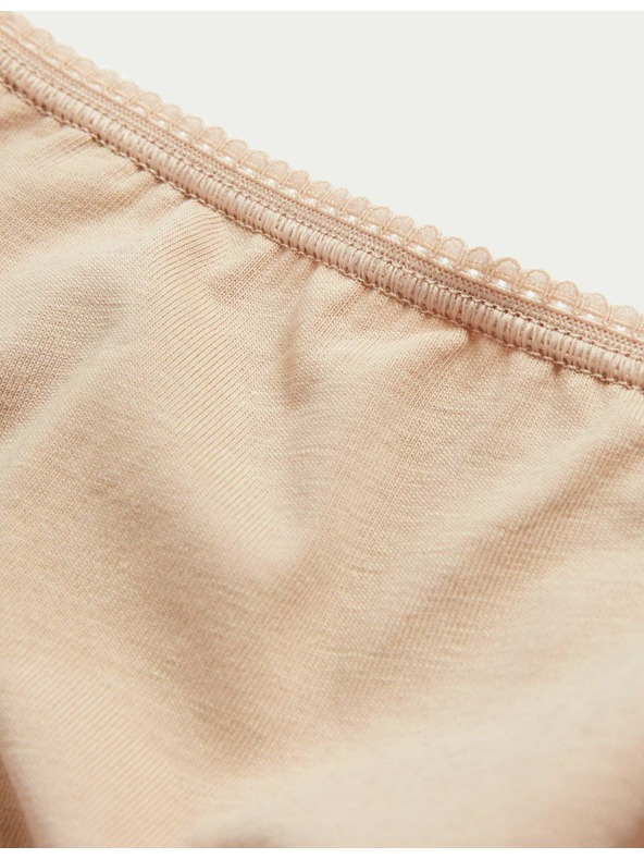 Marks & Spencer Súprava piatich dámskych brazílskych nohavičiek v béžovej, čiernej a bielej farbe Marks & Spencer