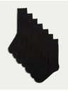 Marks & Spencer Sada siedmich párov čiernych pánskych ponožiek Marks & Spencer Cool & Fresh™