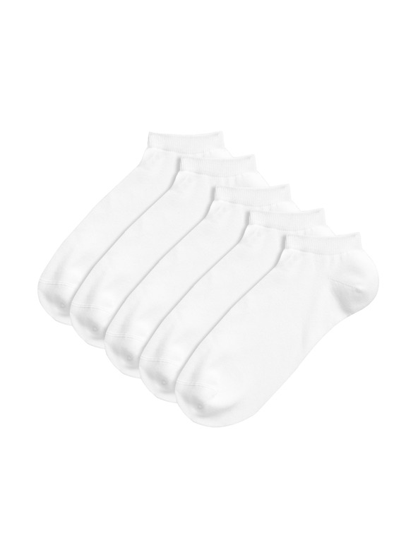 Marks & Spencer 5 párov športových ponožiek s technológiou Cool & Fresh™ Marks & Spencer biele
