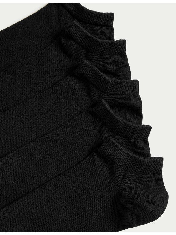 Marks & Spencer 5 párov športových ponožiek Marks & Spencer Cool & Fresh™ čiernych