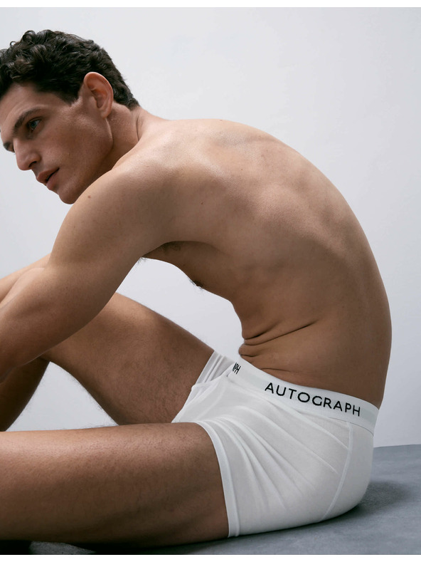 Marks & Spencer Šortky z bavlny a modalu Supima®, 5 ks Marks & Spencer biele