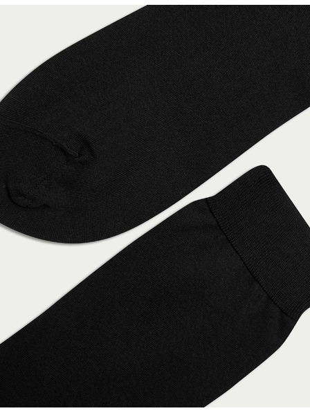 Marks & Spencer Ponožky z čistej bavlny, 3 páry Marks & Spencer čierne