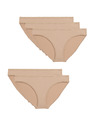 Marks & Spencer Bikinové nohavičky z mikrovlákna s nízkym strihom, bez viditeľného lemu, 5 kusov v balení Marks & Spencer béžová