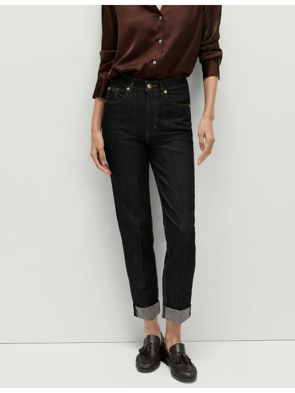 Marks & Spencer Elegantné džínsy Harper cigaretového strihu Marks & Spencer čierne