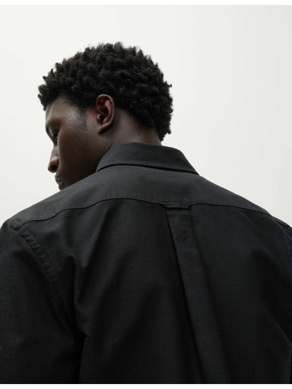 Marks & Spencer Oxfordská košeľa, slim fit strih, čistá bavlna Marks & Spencer čierna