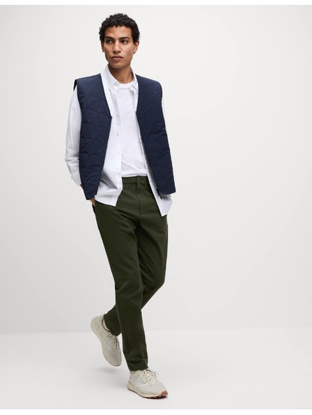 Marks & Spencer Slim fit chino nohavice The Ultimate Marks & Spencer zelené