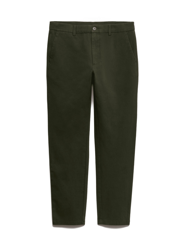 Marks & Spencer Slim fit chino nohavice The Ultimate Marks & Spencer zelené