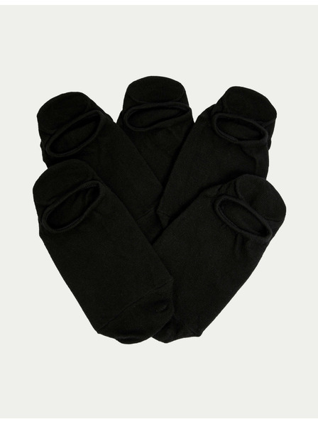 Marks & Spencer Krátke ponožky Trainer Liners™ s technológiou Cool & Fresh™, 5 párov v balení Marks & Spencer čierne