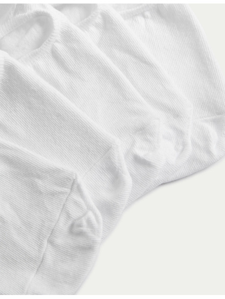 Marks & Spencer Krátke ponožky Trainer Liners™ s technológiou Cool & Fresh™, 5 párov v balení Marks & Spencer biela