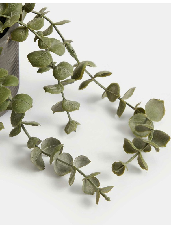 Marks & Spencer Zelený umelý previsnutý kvet v betónovom kvetináči Marks & Spencer