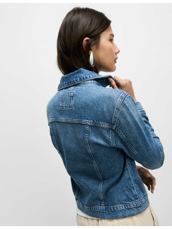 Marks & Spencer Džínsová bunda so strečom Marks & Spencer tmavomodrá