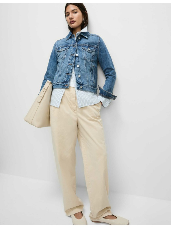 Marks & Spencer Džínsová bunda so strečom Marks & Spencer tmavomodrá