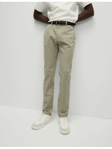 Marks & Spencer Strečové chino nohavice slim fit Marks & Spencer béžová