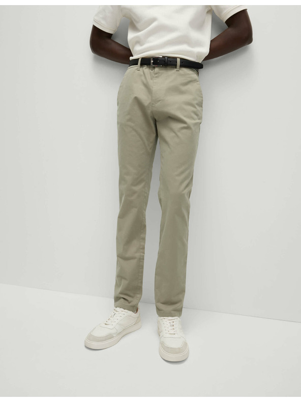 Marks & Spencer Strečové chino nohavice slim fit Marks & Spencer béžová