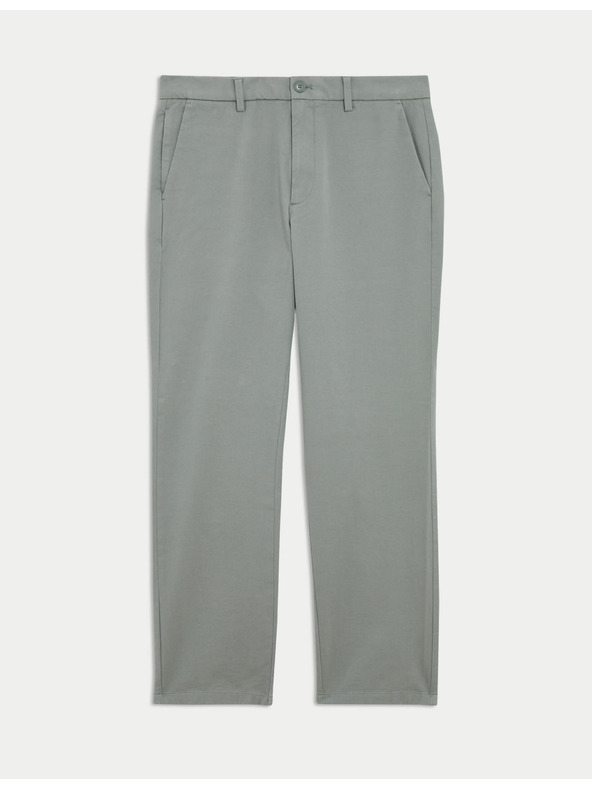 Marks & Spencer The Ultimate regular fit chino nohavice Marks & Spencer sivé