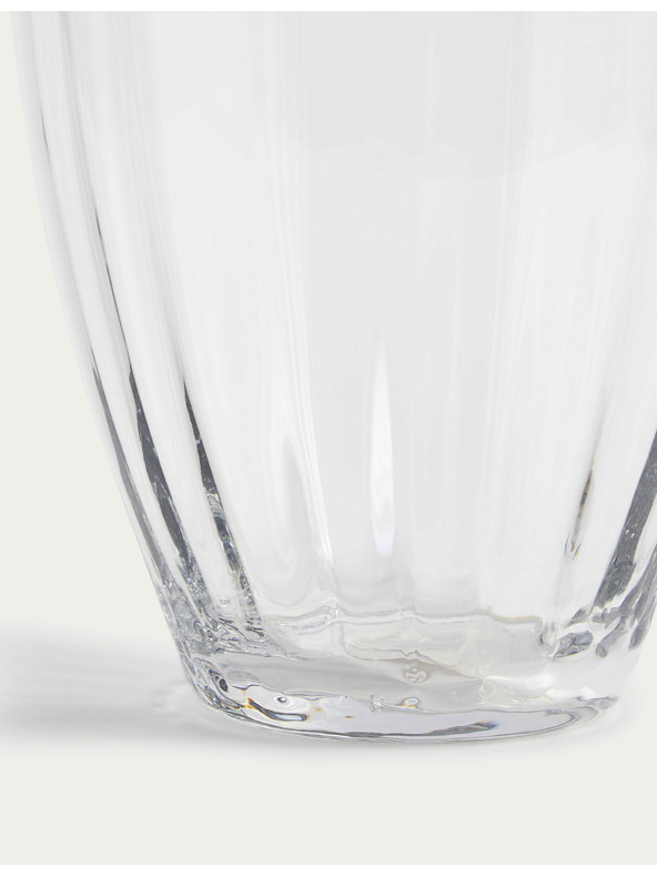 Marks & Spencer Veľká sklenená váza v tvare fľaše Marks & Spencer béžová