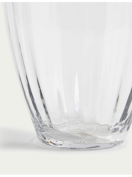 Marks & Spencer Veľká sklenená váza v tvare fľaše Marks & Spencer béžová