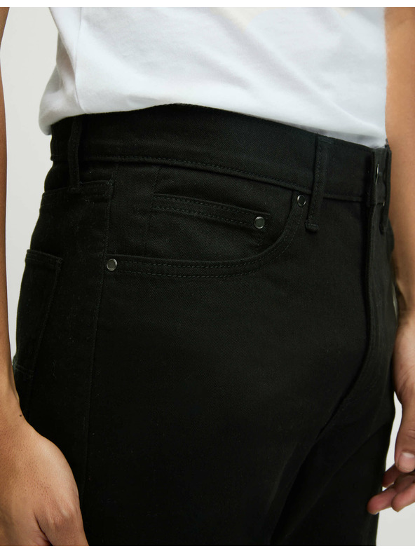 Marks & Spencer Strečové džínsy rovného strihu Marks & Spencer čierne