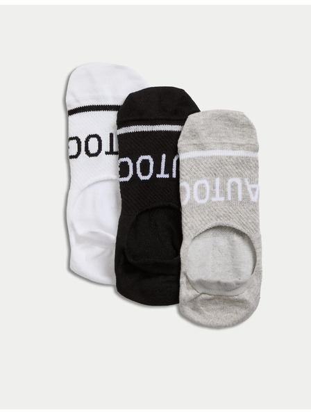 Marks & Spencer 3 ks neviditeľných vložiek do tenieker Trainer Liners™ zo zmesi bavlny Supima® Marks & Spencer viacfarebná