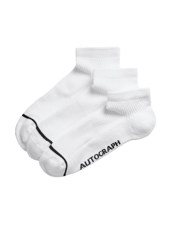 Marks & Spencer Krátke ponožky zo zmesi bavlny Supima®, 3 ks Marks & Spencer