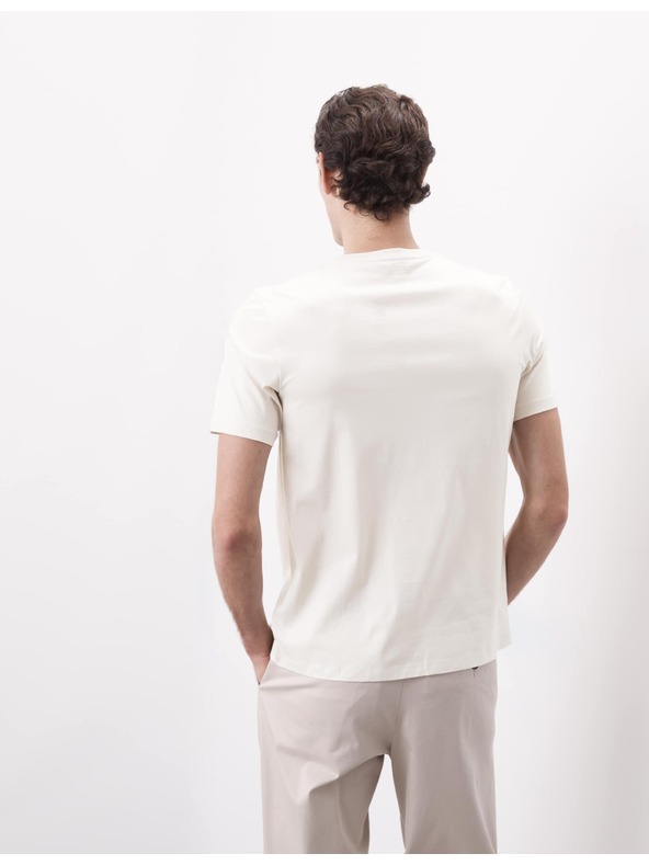 Marks & Spencer Tričko z prémiovej bavlny, úzky strih Marks & Spencer smotanová