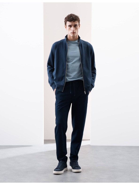 Marks & Spencer Tričko z prémiovej bavlny, úzky strih Marks & Spencer modrá