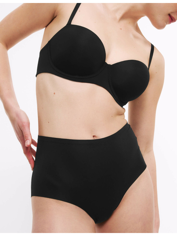 Marks & Spencer Šortkové nohavičky bez viditeľných lemov s vysokým pásom, 3 ks v balení Marks & Spencer čierna